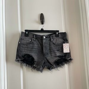 NWT 2pairs Free people Jean shorts